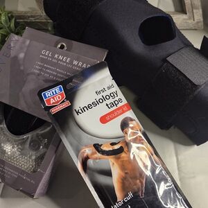 Knee Support Bundle 🦵 Brace + Gel Wrap + Kinesiology Tape Recovery Set